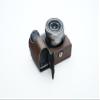 A6700 Camera Case, BMAOLLONGB Handmade Genuine Real Leather Half Camera Case Bag Cover for Sony Alpha A6700 Camera Bottom Opening Version + Hand Strap (Coffee) view 4