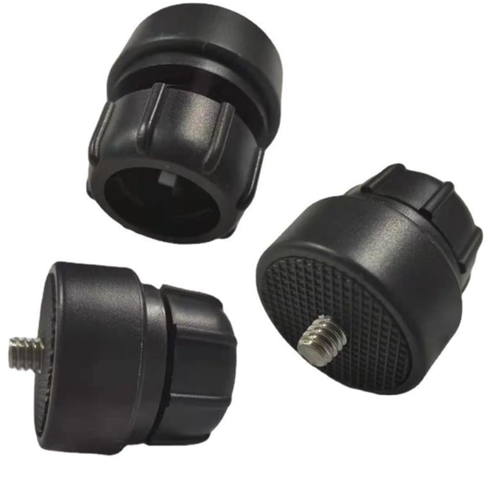 ThtRht 3 Pack 1/4 Screw to 17mm Ball Mount Base Mount Stand Interface Socket Joint for Tripod DV Camera Car Monitor GPS Phone Holder Clip Ring Light Hose Bracket Webcam