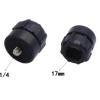 ThtRht 3 Pack 1/4 Screw to 17mm Ball Mount Base Mount Stand Interface Socket Joint for Tripod DV Camera Car Monitor GPS Phone Holder Clip Ring Light Hose Bracket Webcam view 3