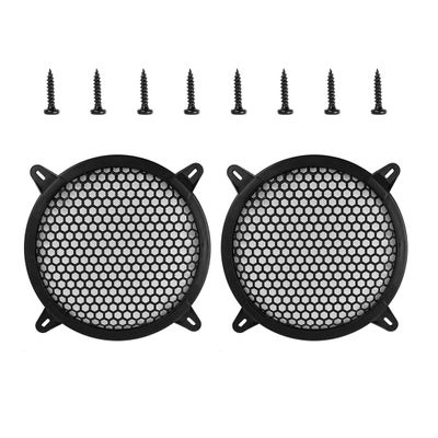 Taimmach 2pcs Car Grill Cover Mesh Protector Speaker Cover 8" Black Woofer Subwoofer Grill