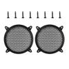 Taimmach 2pcs Car Grill Cover Mesh Protector Speaker Cover 8" Black Woofer Subwoofer Grill view 1