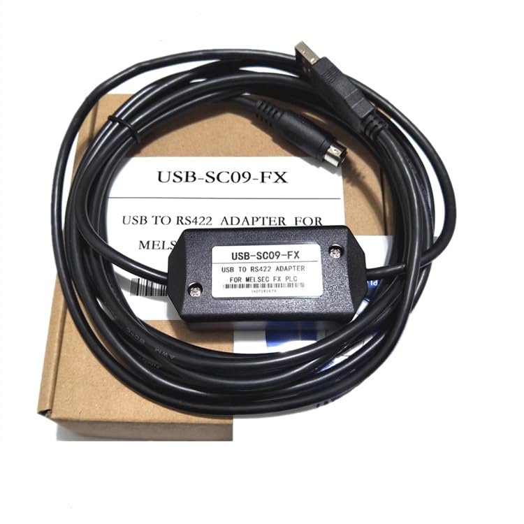 Applicable USB-SC09 PLC Programming Cable FX Series A Series Data Cable Download Cable Black : 3m