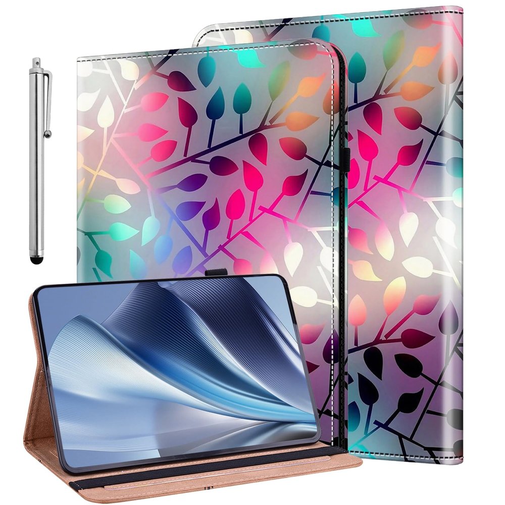 ALILANG Case for Samsung Galaxy Tab A 9.7 inch (SM-T550 T555 SM-P550 P555) with Stylus, Shockproof Folding Stand Cover - Maple Leaf