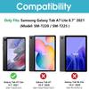 ALILANG Case for Samsung Galaxy Tab A7 Lite 8.7 Inch 2021 (SM-T220/T225/T227) with Stylus, Shockproof Folding Stand Cover for Galaxy Tab A7 Lite Case-Black Horse view 2