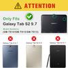 ALILANG Samsung Galaxy Tab S2 9.7 Inch Case 2015 (SM-T810/T815/T813) With Stylus, Shockproof Folding Stand Cover - Gold Wings view 2