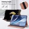 ALILANG Samsung Galaxy Tab S2 9.7 Inch Case 2015 (SM-T810/T815/T813) With Stylus, Shockproof Folding Stand Cover - Gold Wings view 4