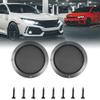 Taimmach 7inch Car 2pcs Mesh Speaker Cover Grill Sub Woofer Subwoofer Grille Protector Gray view 2