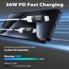 BOUTOP [MFi Certified] USB C to Lightning Adapter, Type C to Lightning Adapter Support 36W PD Fast Charging Compatible with iPhone iPad Dark Gray view 2