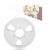 1/4 10.5 Inch Empty Takeup Reel,3 Hole Reel to Reel Recording Empty Take Up Tape,Aluminum Alloy Universal Opening Machine Part Sound Tape Takeup Reel for Pioneer (Silver) view 1