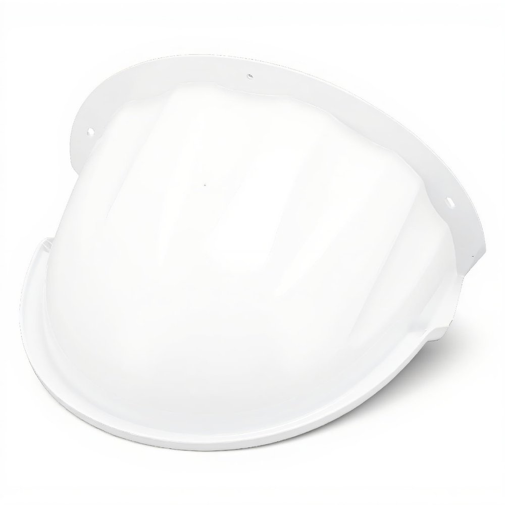 ABS Plastic Sun Rain Shade Outdoor Security Camera Cover with Unnoticeable Cable Design for Wide Compatibility and Firm Installation (White)