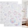 VOSAREA Bubble Wall Decals for Bathroom Decor - Waterproof Ocean Theme Stickers for Kids Nursery Laundry Room - Peel and Stick Under The Sea Mermaid Party Supplies (Strong Adhesion, 2 Sheets) view 1