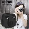 Nylon Filter Bag, Compact 9 Slot Camera Accessory Case with Shoulder Strap and Photography Equipment Case view 4