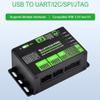USB to UART/I2C/SPI/JTAG Converter, USB to 2-ch UART, or USB to 1-ch UART + 1-ch I2C + 1-ch SPI, or USB to 1-ch UART + 1-ch JTAG,Compatible with Win7/8/8.1/10/11, Linux, Androidetc. view 2