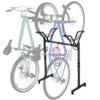 Sttoraboks 2 Bikes Floor Stand,Adjustable Bicycle Parking Rack with Hook for Garage/Indoor/Outdoor,Metal Cycle Storage Organizer Rack for Road Bikes view 1