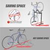 Sttoraboks 2 Bikes Floor Stand,Adjustable Bicycle Parking Rack with Hook for Garage/Indoor/Outdoor,Metal Cycle Storage Organizer Rack for Road Bikes view 3