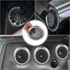 Karlass Car 2pcs 5" Speaker Car Auto Stereo Accessory Grille Cover Subwoofer Grille Mesh Trim Round Horn Protective Guard Silver Tone view 3
