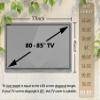 IC ICLOVER Outdoor TV Cover 80-85 inch, 600D Heavy Duty 4 Season Weatherproof TV Protector with Waterproof Zipper & Bottom Cover & Remote Control Pocket, Television Covers for Outside Flat Screen TVs view 2