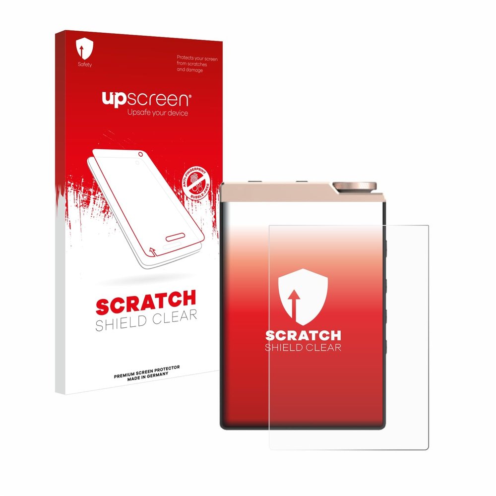 upscreen Scratch Shield Screen Protector compatible with Cowon Plenue D3 - HD-Clear, Anti-Fingerprint
