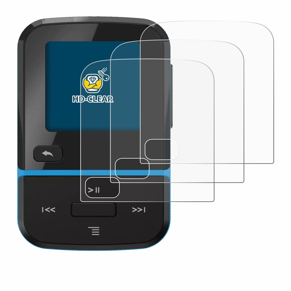 BROTECT 6-Pack Screen Protector Compatible with SanDisk Clip Sport Go - HD-Clear Protection Film