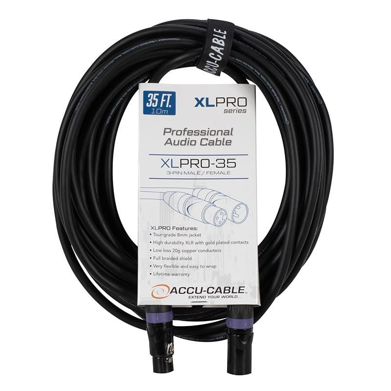 American DJ ADJ XLPRO-35 35 Foot 3-Pin XLR Male to XLR Female Audio Cable