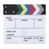 ICRPSTU Director Clapper, Wide Application Acrylic Wood Photo Prop Clear Sounds Easy Writing Movie Clap Board for Editing (20x19.5cm / 7.87x7.68in) view 1