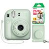 Fujifilm Instax Mini 12 Instant Camera + Minimate Custom Case + Fuji Instax Film 20 Sheets Twin Pack (Mint Green) view 1