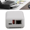 DAUERHAFT Wireless Print Server, Support Image Printing USB 2.0 Network Print Server Multiple Interfaces 100-240V Lightweight for PC (US Plug) view 1