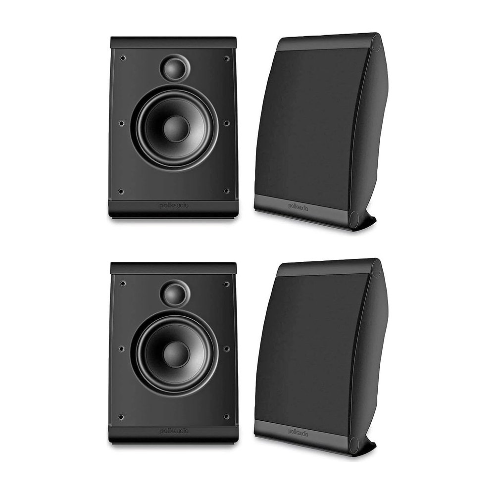 Polk Audio OWM3 Compact Satellite Speaker - 4 Pack (Black)