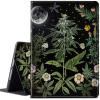 CGFGHHUY for Kindle Scribe Case - 10.2 inch Lightweight Protective PU Leather Smart Stand Cover with Auto Wake/Sleep - Flowers Plants Moon view 1