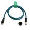 HangTon Ethernet Cable M12 X Code 8 Position Female to RJ45 Cat-7e for Industrial Actuator Sensor Profibus Network Automation Application 30cm view 2