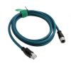 HangTon Ethernet Cable M12 X Code 8 Position Female to RJ45 Cat-7e for Industrial Actuator Sensor Profibus Network Automation Application 30cm view 4