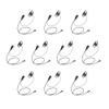 Arrowmax AEH2500-M1 D-Shape Style Earpiece PTT Compatible with Motorola CP200D CP100D R2 DEP450 BPR40D CP200 CP185 BPR40 Yaesu FT-65 FT-25 FT-4X/V XiR P3688 (10 Pieces) view 1