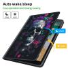 CGFGHHUY for Kindle Scribe Case for Kindle Scribe Cover 10.2 inch Lightweight Protective PU Leather Smart Stand Cover with Auto Wake Sleep Case for Kindle Scribe 2022 - Purple Flower Skull view 2