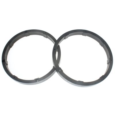 FDXGYH 2 Pcs 6.5-Inch Auto Car Universal Fit ABS Solid Speaker Spacers Car Stereo Speaker Spacer Adaptor Ring Mounting Bracket (Black)