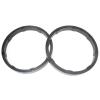 FDXGYH 2 Pcs 6.5-Inch Auto Car Universal Fit ABS Solid Speaker Spacers Car Stereo Speaker Spacer Adaptor Ring Mounting Bracket (Black) view 1