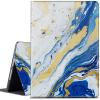 CGFGHHUY for Kindle Scribe Case for Kindle Scribe Cover 10.2 inch Lightweight Protective PU Leather Smart Stand Cover with Auto Wake Sleep Case for Kindle Scribe 2022 - Blue White Marble view 1