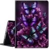 CGFGHHUY for Kindle Scribe Case for Kindle Scribe Cover 10.2 inch Lightweight Protective PU Leather Smart Stand Cover with Auto Wake Sleep Case for Kindle Scribe 2022 - Purple Flowers Butterflies view 1