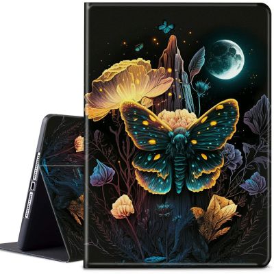 CGFGHHUY Kindle Scribe Case - 10.2 Inch Lightweight Protective PU Leather Smart Stand Cover With Auto Wake/Sleep for 2022 Scribe - Mountain Moon Moth