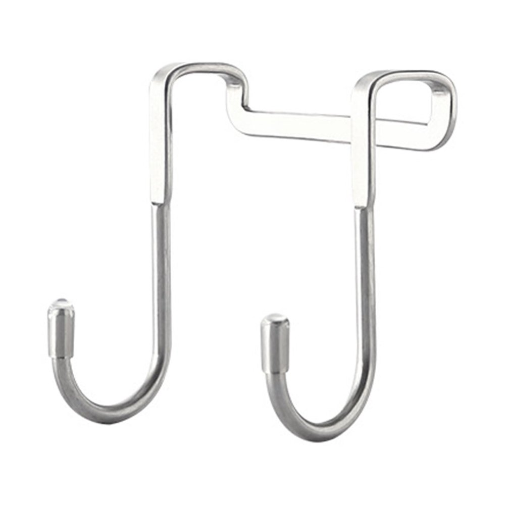 DirectNine Basics Stainless Steel Double S-Shaped Hook Holder Hanger Heavy Duty Rust Resistant Over-Door Hooks
