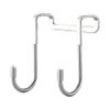 DirectNine Basics Stainless Steel Double S-Shaped Hook Holder Hanger Heavy Duty Rust Resistant Over-Door Hooks view 1