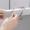 DirectNine Basics Stainless Steel Double S-Shaped Hook Holder Hanger Heavy Duty Rust Resistant Over-Door Hooks view 4