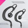 Arrowmax AEH1500-M1 G-Shape Style Earpiece PTT Compatible with Motorola CP200D CP100D R2 DEP450 BPR40D CP200 CP185 BPR40 Yaesu FT-65 FT-25 FT-4X/V XiR P3688 (2 Pieces) view 2