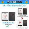 CGFGHHUY Case for Kindle Scribe - 10.2 inch Lightweight Protective PU Leather Smart Stand Cover with Auto Wake Sleep - Cow Flowers view 3