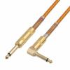 GXMRHWY Double Shielded 22Awg Straight Head to Right 6.35mm Male to Male Electric Guitar Audio Cable 3Meter view 1