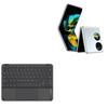 BoxWave Keyboard Compatible with Huawei Pocket S - SlimKeys Bluetooth Keyboard with Trackpad, Portable Slim TouchPad - Jet Black view 1