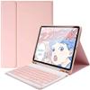 Color Keyboard for Samsung Galaxy Tab S9 11" Keyboard Case Cute Detachable Removable Wireless Bluetooth Keyboard,Pink view 1