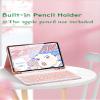 Color Keyboard for Samsung Galaxy Tab S9 11" Keyboard Case Cute Detachable Removable Wireless Bluetooth Keyboard,Pink view 4