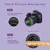 CamDesign Sides Pinch Snap-On Front Lens Cap/Cover Compatible with Canon, Nikon, Sony, Fujifilm Pentax All DSLR Lenses (28 MM) view 2