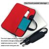Solid Color Red Ultra-Thin Waterproof Laptop Bag With Shoulder Strap And Handle For Daily Business Trips14 Inch view 3