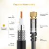BlueRigger RG6 Digital Coaxial Audio Video Cable (35FT, Male F Type Connector, Triple Shielded)  Coax Cable for HDTV, CATV, DVB-T2/C/S, Modem, Radio, Satellite Receivers view 4